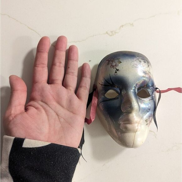 Sale! Vintage Clown Ceramic Porcelain Mask - Picture 6 of 8